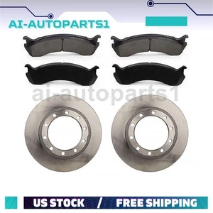 For 2004 2005 2006 2007 2008 Ford F750 Rear Brake Rotors + Brake Pads Kit Set - Picture 1 of 7
