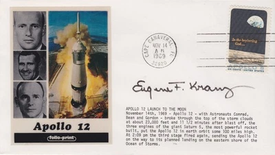 Gene KRANTZ (1933)  orig. sign. vintage  1969 APOLLO 12  MOON  FDC / AUTOGRAPH - Bild 1 von 2