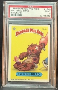 1986 GARBAGE PAIL KIDS SERIES 4 #164B BATTERED BRAD PSA 9 MINT - Picture 1 of 2