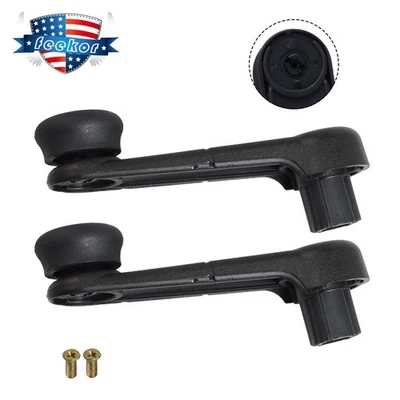 2x Black LH RH Inside Manual Window Crank Handles for Ford Ranger Windstar Van - Image 1 of 4