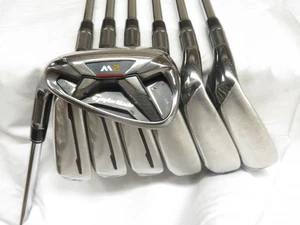 Used LH TaylorMade M2 Iron Set 5-PW,AW Project X 5.5 Regular Flex Steel Shafts - Picture 1 of 8