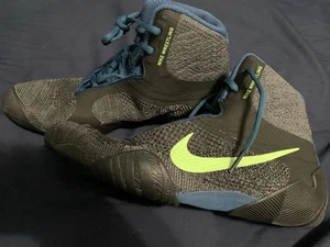 Nike Tawa Herren 9,5 Schuhe Anthrazit Grau Blau Schwarz Ringen Boxen Sneaker - Bild 1 von 6