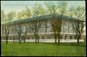 LINCOLN HALL, UNIVERSITY OF ILLINOIS, URBANA, IL POSTKARTE - Bild 1 von 1