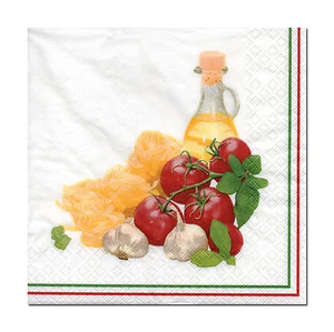 4 servilletas sueltas servilletas con motivos decoupage especialidades italianas (095) - Imagen 1 de 1