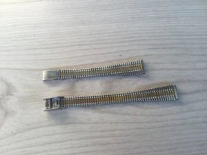 Braccialetto Acciaio OrO Tipo Rollo Vintage 12 Mm Terminali Dritti - Picture 1 of 5