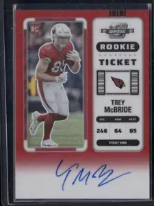 2022 Panini Contenders Optic #136 Trey McBride Red AUTO #/149 - Picture 1 of 2
