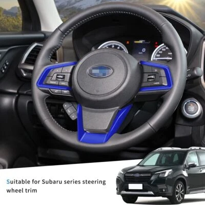 Steering Wheel Trim Cover For Subaru Crosstrek Forester Impreza XV Ascent - Imagem 1 de 4