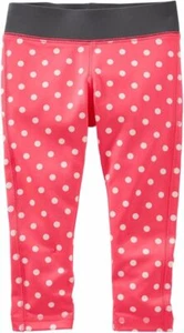 OshKosh B'Gosh  Kid Girls' Polka Dot Crop Active Leggings   Size 7,8,10 - Picture 1 of 1