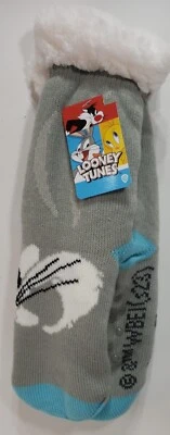 Женские нескользящие мягкие теплые носки Sherpa с подкладкой один размер подходит большинству - Изображение 1 из 4