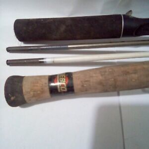 Vintage lot (2) 2pc. casting Zebco Med. and Med. Heavy fishing rods