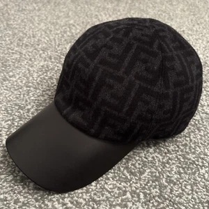 🔸Fendi FF Wool Hat In Black - One Size 🔸 - Picture 1 of 3