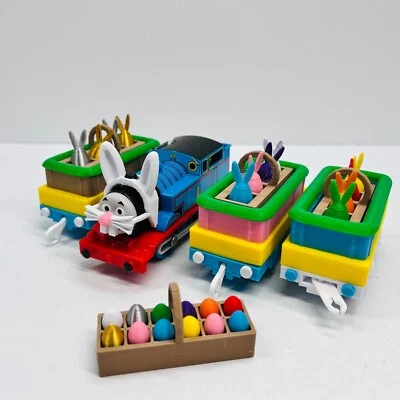 Thomas & Friends  Trackmaster  Easter Cargo Train with Bunny Face - Custom READ! - Image 1 of 4