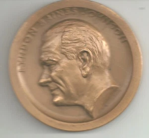 (Pgasteelers1) Lyndon Johnson 1965 U.S. Inaugural Medal 70mm BZ. Medallic Art - Bild 1 von 2