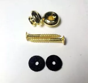 2 botones de alta calidad con correa de cabeza de pantano DORADOS para bajo estilo Gibson - Imagen 1 de 2