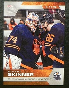 2021-22 21/22 TOPPS NOW NHL Stickers #292 Stuart Skinner Edmonton Oilers - Picture 1 of 2