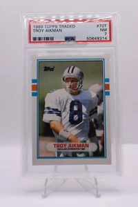 Topps 1989 Troy Aikman Rookie PSA 7 - Picture 1 of 2