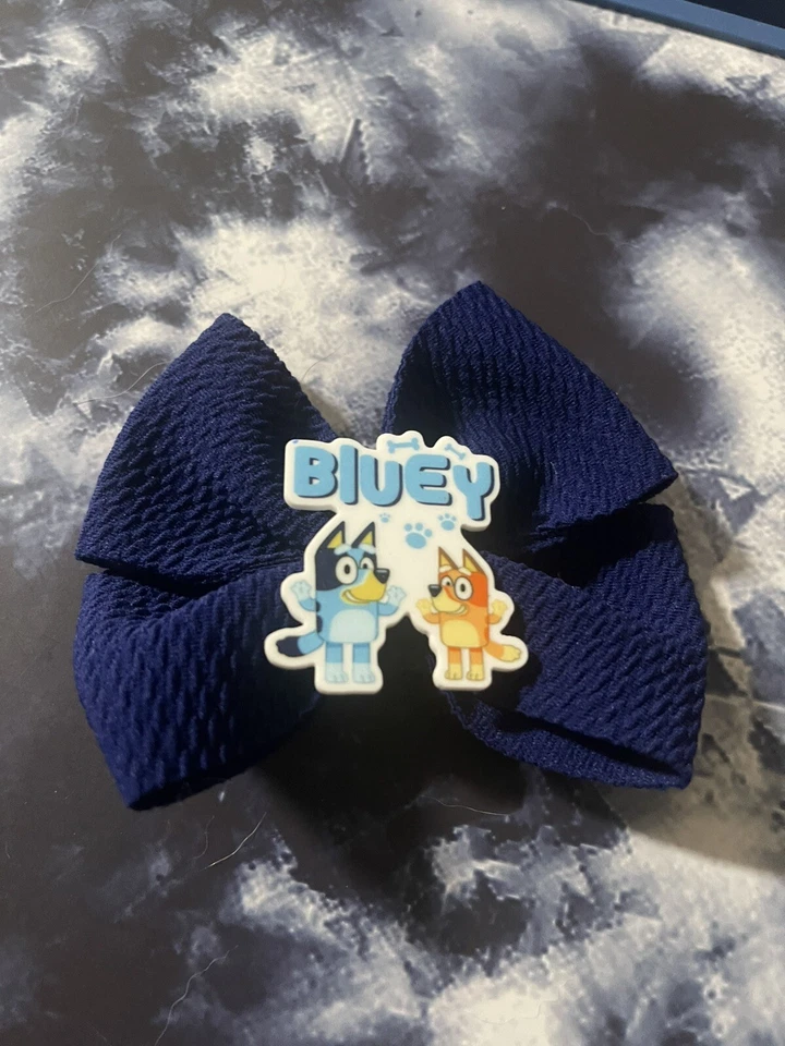 Bluey Inspired Hair Bow On Alligator Clip - Image 1 of 1