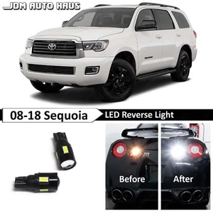 Bombilla LED de respaldo inverso blanca de alta potencia se adapta a Toyota Sequoia 2008-2018 - Imagen 1 de 12