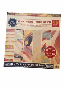 Paleta de artista por Craft Smith 12 X 12 almohadilla de papel ~ 48 páginas ~ ¡Muy bonita! ¡ENVÍO RÁPIDO! - Imagen 1 de 1