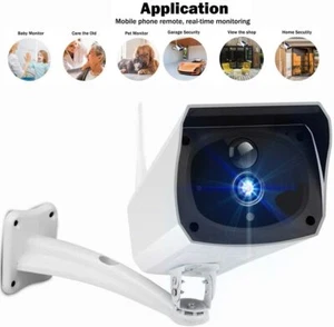 1080P HD Wifi Outdoor Solar Energy IP Camera Wireless Surveillance IR PIR Motion - Picture 1 of 8