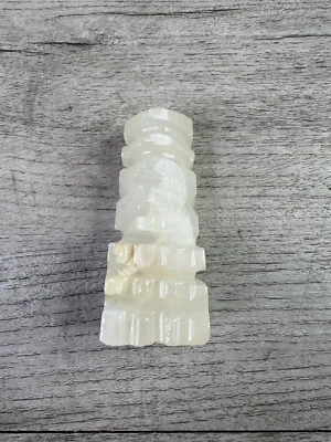 Шахматы епископ сменные белый желтовато-коричневый мрамор / камень оникс - Изображение 1 из 4