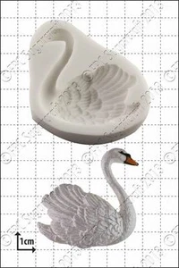 Molde de Silicona Cisne (Derecho) Comida Uso FPC Pasta de Azúcar - Imagen 1 de 1