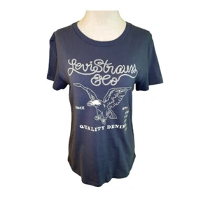 NEW Levis Eagle Graphic Tee Crew Neck Short Sleeve Casual Top Small NWT - Picture 1 of 7