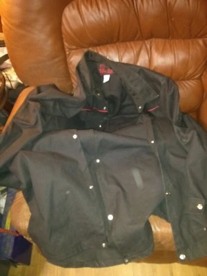 Ropa exterior para hombre Steven's Bad Boys hecha en EE. UU. talla mediana negra con chaqueta roja Foto 1 de 4