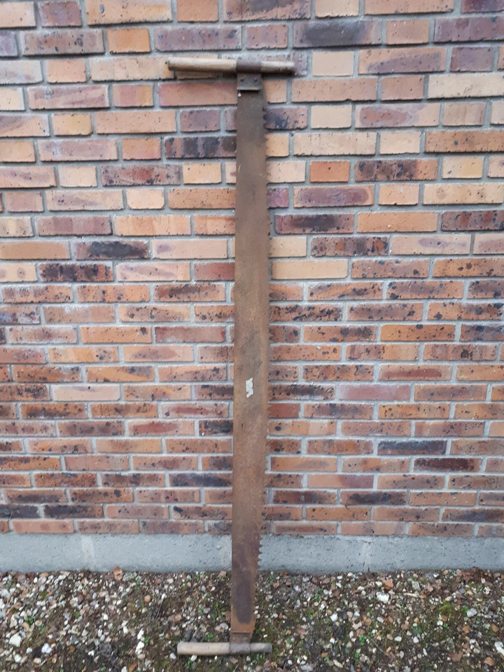 Ancienne scie à bois deux hommes de 175 cms - Photo 1/4