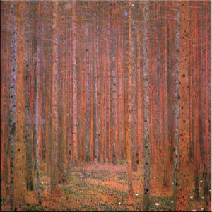 IMAGEN TIME4 GUSTAV KLIMT bosque de abetos I IMÁGENES LIENZO REPRODUCCIÓN calidad ARTE - Imagen 1 de 5