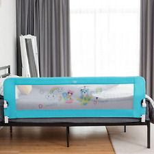 Bed Rails for Toddlers, 69 Inch Extra Long W/Safety Straps, Swing down Safety Be
