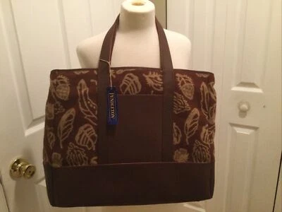 Большая сумка-тоут PENDLETON шерстяная кожа Rust Feather Storm TA396 15103 17x15x3 - Изображение 1 из 4