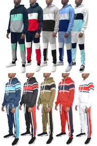 Man's Tracksuit Sport Suit Hoodie Sweatsuit Sweatshirt Jogging Hoody Pant Set - Picture 1 of 33