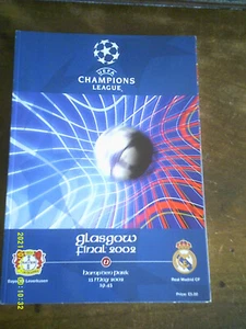 PROGRAMME FINALE LIGUE DES CHAMPIONS 2002 REAL MADRID BAYER LEVERKUSEN - Imagen 1 de 4
