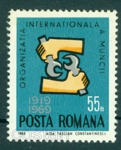 1969 ILO, International Labor Organization,Hands,Wrench,Romania,Mi.2763,MNH - Picture 1 of 1
