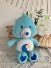 1124⚜️ Peluche Doudou Les Bisounours Bleu Lune étoile H 17 Cm Assis Gros Dodo