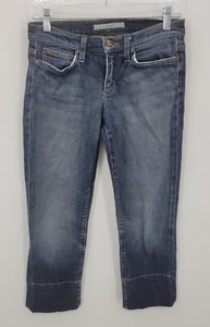 Joes Jeans Womens 27 Low Rise Socialite Kicker Capri Stone Wash Blue Denim - Picture 1 of 10