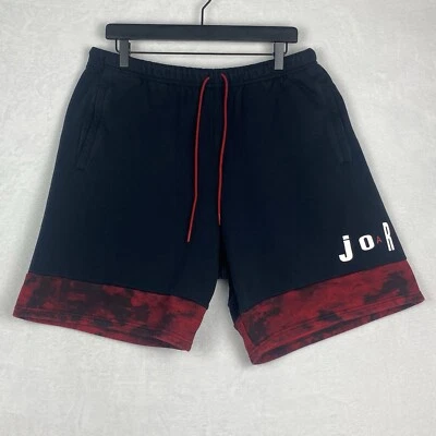 Bermudas Air Jordan Para Hombre Extra Grandes Negras Rojas Camufladas Logo Bolsillos Informales Foto 1 de 4