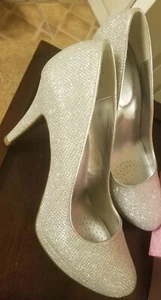 Women's Worthington Heels ,Glitter 3 in High Heel Prom/Wedding Shoes, Size 8 - Picture 1 of 6