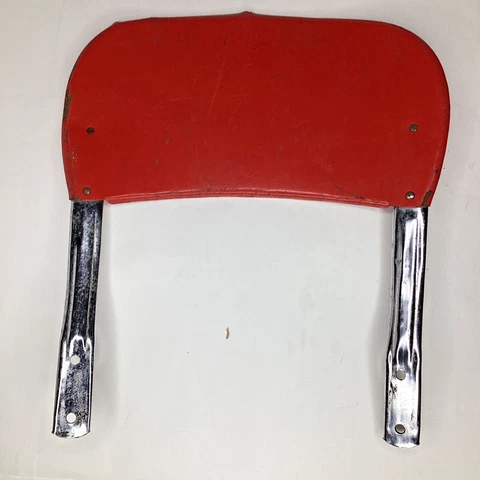 Replacement BACK Vintage Red Chrome  Retro High Top Bar Chair Stool Cover