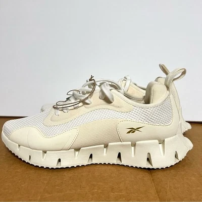 Reebok женщин кремовый Zig Dynamica женщин кроссовки обувь размер 10 новый - Изображение 1 из 4