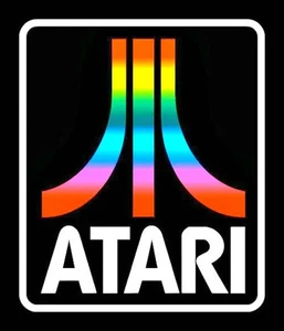 4.25" Classic ATARI vinyl sticker. Vintage video game decal for laptop, console. - Foto 1 di 2