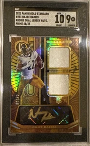 Parche doble automático Najee Harris 2021 Panini Gold Standard 46/49 RC - Imagen 1 de 3