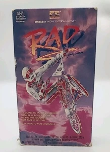 Rad VHS 1986 Embassy/Nelson 80s BMX Movie Lori Loughlin Bill Allen - Photo 1/10