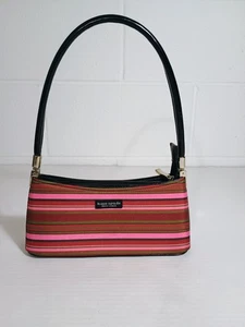 Kate Spade Pink Striped Mini Striped Shoulder Bag - Picture 1 of 11
