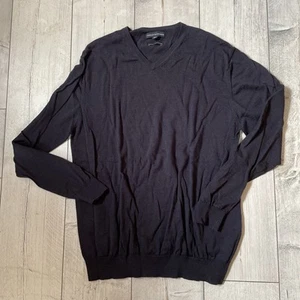 FINSHLEY & HARDING +++ Pullover +++ V-Ausschnitt +++ Merino +++ anthrazit ++ XXL - Bild 1 von 2