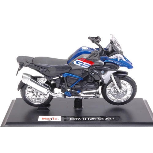 BMW R 1200 GS 2017 BLUE 1:18 Maisto Moto Modellino Nuovo - Immagine 1 di 1