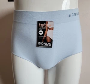 Bonds Ladies WWGAT DRB Blue Snow Seamless Side Seamfree Full Brief Size 14 New - Picture 1 of 5