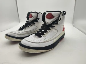 Nike-Air Jordan 2-Retro Chicago 2022-Shoes-DX2591-106-Big Kids/Size 4.5Y -NICE - Picture 1 of 15
