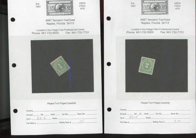 US stamps BOB wine playing cards etc  dealer stock cv 429  MNG  mh used    (mb33 - Image 1 of 4